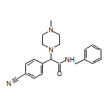 N-Benzyl-2-(4-cyanophenyl)-2-(4-methylpiperazin-1-yl)acetamide