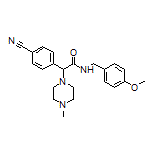2-(4-Cyanophenyl)-N-(4-methoxybenzyl)-2-(4-methylpiperazin-1-yl)acetamide