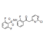 N-[3-[2-(2-Chloropyrimidin-4-yl)acetyl]-2-fluorophenyl]-2,6-difluorobenzenesulfonamide