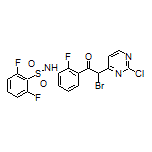 N-[3-[2-Bromo-2-(2-chloropyrimidin-4-yl)acetyl]-2-fluorophenyl]-2,6-difluorobenzenesulfonamide
