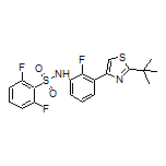N-[3-[2-(tert-Butyl)thiazol-4-yl]-2-fluorophenyl]-2,6-difluorobenzenesulfonamide