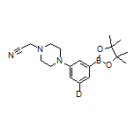 3-[4-(Cyanomethyl)piperazin-1-yl]phenyl-5-d1-boronic Acid Pinacol Ester