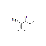 4-Methyl-3-oxo-2-(propan-2-ylidene)pentanenitrile