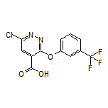 6-Chloro-3-[3-(trifluoromethyl)phenoxy]pyridazine-4-carboxylic Acid