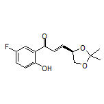 (R,E)-3-(2,2-Dimethyl-1,3-dioxolan-4-yl)-1-(5-fluoro-2-hydroxyphenyl)prop-2-en-1-one