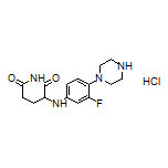 3-[[3-Fluoro-4-(1-piperazinyl)phenyl]amino]piperidine-2,6-dione Hydrochloride
