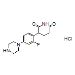 3-[2-Fluoro-4-(1-piperazinyl)phenyl]piperidine-2,6-dione Hydrochloride