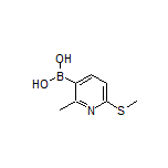 2-Methyl-6-(methylthio)pyridine-3-boronic Acid