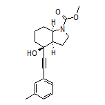 Methyl (3aR,4S,7aR)-4-Hydroxy-4-(m-tolylethynyl)octahydro-1H-indole-1-carboxylate