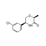 (2S,5S)-5-(3-Chlorophenyl)-2-methylmorpholin-3-one