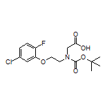 2-[Boc-[2-(5-chloro-2-fluorophenoxy)ethyl]amino]acetic Acid