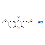 3-(2-Chloroethyl)-7-methoxy-2-methyl-6,7,8,9-tetrahydro-4H-pyrido[1,2-a]pyrimidin-4-one Hydrochloride