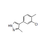 4-(3-Chloro-4-methylphenyl)-3-methyl-1H-pyrazole