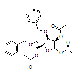 (3R,4S,5S)-5-(acetoxymethyl)-4-(benzyloxy)-5-[(benzyloxy)methyl]tetrahydrofuran-2,3-diyl diacetate