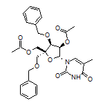 [(2S,3S,4R,5R)-4-Acetoxy-3-benzyloxy-2-(benzyloxymethyl)-5-(5-methyl-2,4-dioxo-1-pyrimidinyl)tetrahydrofuran-2-yl]methyl Acetate