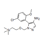 5-(5-Chloro-2-methoxyphenyl)-1-[[2-(trimethylsilyl)ethoxy]methyl]-1H-pyrazol-4-amine