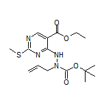 4-(2-烯丙基-2-Boc-肼基)-2-(甲硫基)嘧啶-5-甲酸乙酯