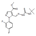 Methyl 5-((2-(tert-butylcarbamothioyl)hydrazono)methyl)-1-(2,4-difluorophenyl)-1H-pyrazole-4-carboxylate