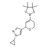 1-Cyclopropyl-4-(4-(4,4,5,5-tetramethyl-1,3,2-dioxaborolan-2-yl)-5,6-dihydro-2H-pyran-2-yl)-1H-pyrazole