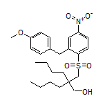 2-Butyl-2-[[[2-(4-methoxybenzyl)-4-nitrophenyl]sulfonyl]methyl]-1-hexanol