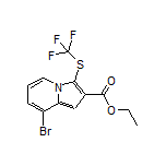 Ethyl 8-Bromo-3-[(trifluoromethyl)thio]indolizine-2-carboxylate