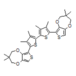 6,6’-(3,3’,4,4’-Tetramethyl-[2,2’-bithiophene]-5,5’-diyl)bis(3,3-dimethyl-3,4-dihydro-2H-thieno[3,4-b][1,4]dioxepine)