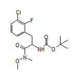 2-(Boc-amino)-3-(3-chloro-2-fluorophenyl)-N-methoxy-N-methylpropanamide