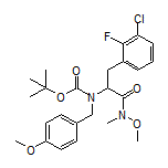 2-[Boc(4-methoxybenzyl)amino]-3-(3-chloro-2-fluorophenyl)-N-methoxy-N-methylpropanamide