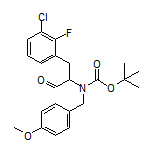 2-[Boc(4-methoxybenzyl)amino]-3-(3-chloro-2-fluorophenyl)propanal