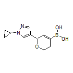 6-(1-Cyclopropyl-1H-pyrazol-4-yl)-3,6-dihydro-2H-pyran-4-boronic Acid