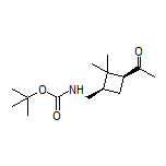 1-[(1R,3S)-3-[(Boc-amino)methyl]-2,2-dimethylcyclobutyl]ethaneone