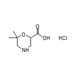 6,6-Dimethylmorpholine-2-carboxylic Acid Hydrochloride