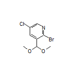 2-Bromo-5-chloro-3-(dimethoxymethyl)pyridine