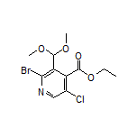 Ethyl 2-Bromo-5-chloro-3-(dimethoxymethyl)isonicotinate
