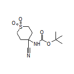 4-(Boc-amino)tetrahydro-2H-thiopyran-4-carbonitrile 1,1-Dioxide