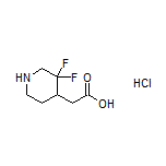 2-(3,3-Difluoropiperidin-4-yl)acetic Acid Hydrochloride