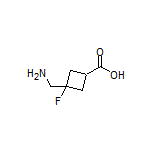 3-(Aminomethyl)-3-fluorocyclobutanecarboxylic Acid