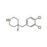 4-(3,4-Dichlorobenzyl)-4-fluoropiperidine