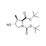 tert-Butyl (2S,3S,4R)-1-Boc-4-hydroxy-3-methylpyrrolidine-2-carboxylate