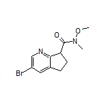 3-Bromo-N-methoxy-N-methyl-6,7-dihydro-5H-cyclopenta[b]pyridine-7-carboxamide