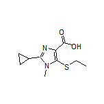 2-Cyclopropyl-5-(ethylthio)-1-methylimidazole-4-carboxylic Acid