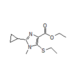 Ethyl 2-Cyclopropyl-5-(ethylthio)-1-methylimidazole-4-carboxylate