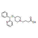 (S)-4-[4-[Phenyl(pyridin-2-yl)methoxy]piperidin-1-yl]butanoic Acid