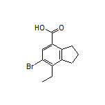 6-Bromo-7-ethylindane-4-carboxylic Acid