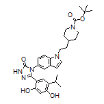 4-[1-[2-(1-Boc-piperidin-4-yl)ethyl]-1H-indol-5-yl]-3-(2,4-dihydroxy-5-isopropylphenyl)-1H-1,2,4-triazol-5(4H)-one