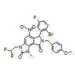 6-(2-Bromo-5-fluorophenyl)-3-(2,2-difluoroethyl)-7-(4-methoxybenzyl)-1-methyl-5-nitro-6,7-dihydroimidazo[4,5-e]isoindole-2,8(1H,3H)-dione