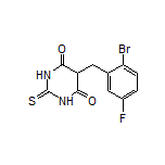5-(2-Bromo-5-fluorobenzyl)-2-thioxodihydropyrimidine-4,6(1H,5H)-dione