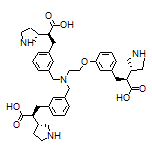 (R,2S,2’S)-3,3’-[[[[2-[3-[(S)-2-Carboxy-2-[(R)-pyrrolidin-3-yl]ethyl]phenoxy]ethyl]azanediyl]bis(methylene)]bis(3,1-phenylene)]bis[2-[(R)-pyrrolidin-3-yl]propanoic Acid]