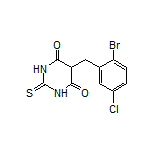5-(2-Bromo-5-chlorobenzyl)-2-thioxodihydropyrimidine-4,6(1H,5H)-dione