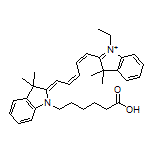 2-[(1Z,3Z,5Z)-5-[1-(5-Carboxypentyl)-3,3-dimethylindolin-2-ylidene]penta-1,3-dien-1-yl]-1-ethyl-3,3-dimethyl-3H-indol-1-ium